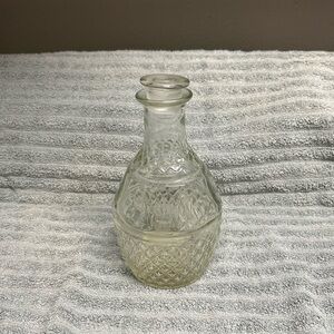 Intricate Clear Glass Decanter